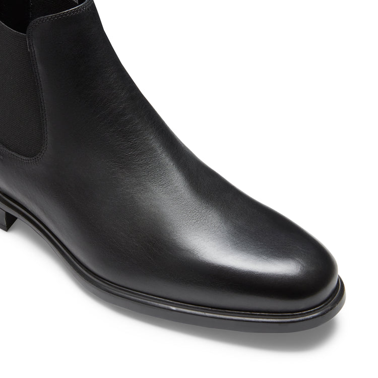 Botines Chelsea Richard de piel de color negro para hombre