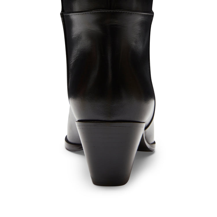 Stivale texano in pelle marrone da donna