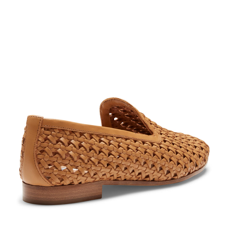 Pantufla de piel trenzada