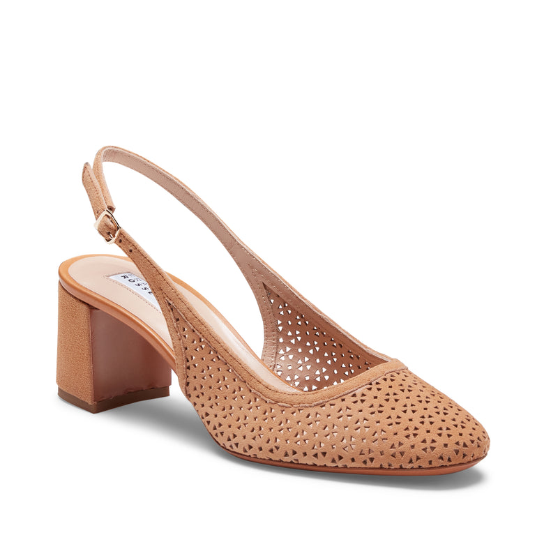 Sandalo sling back in suede