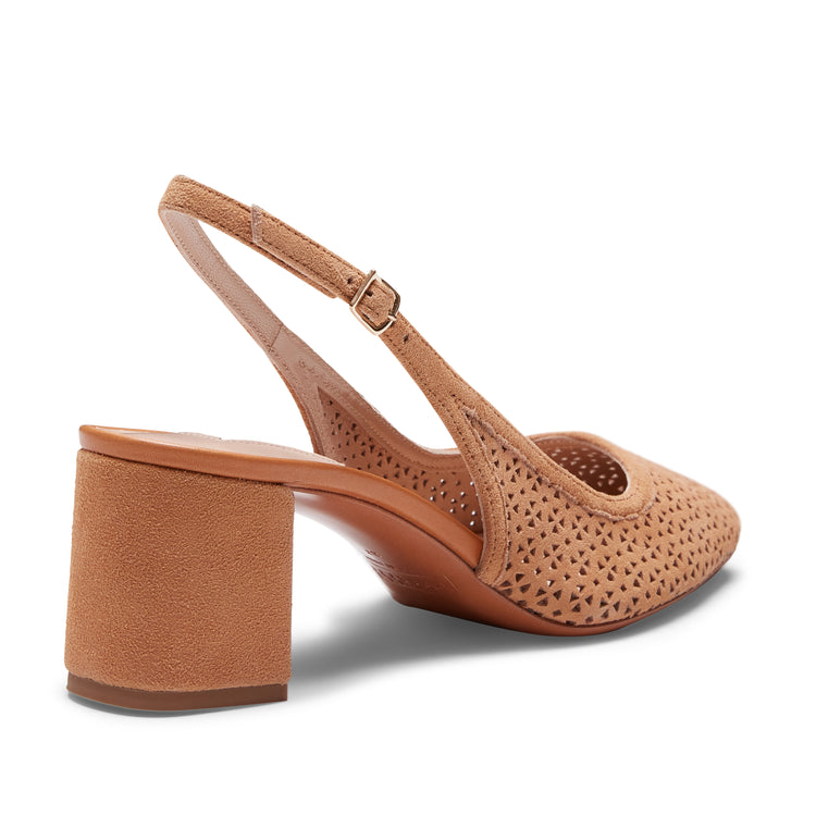 Sandalo sling back in suede