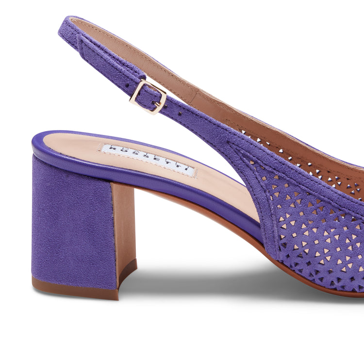 Sandales à bride arrière en daim