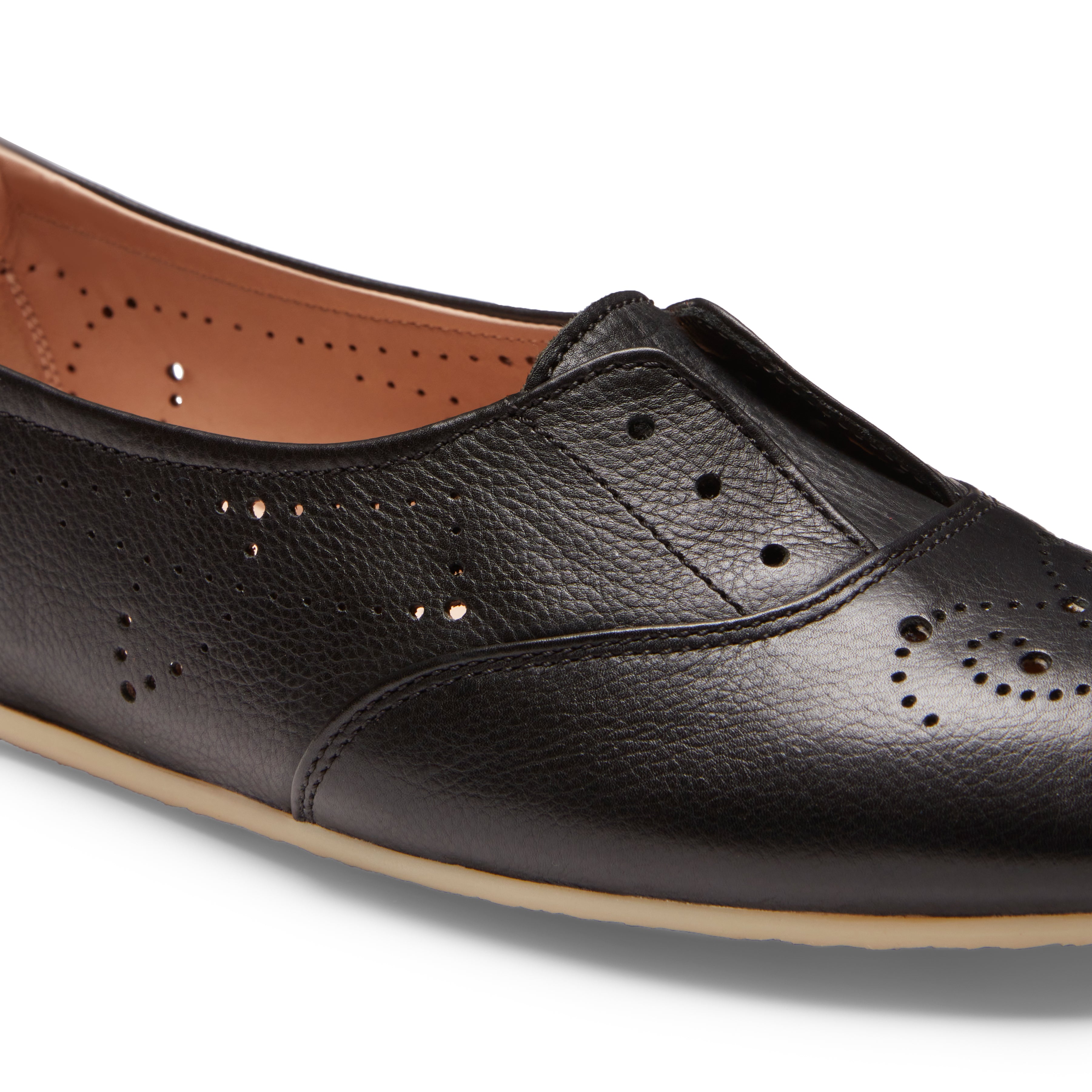 Black leather flat - Fratelli Rossetti