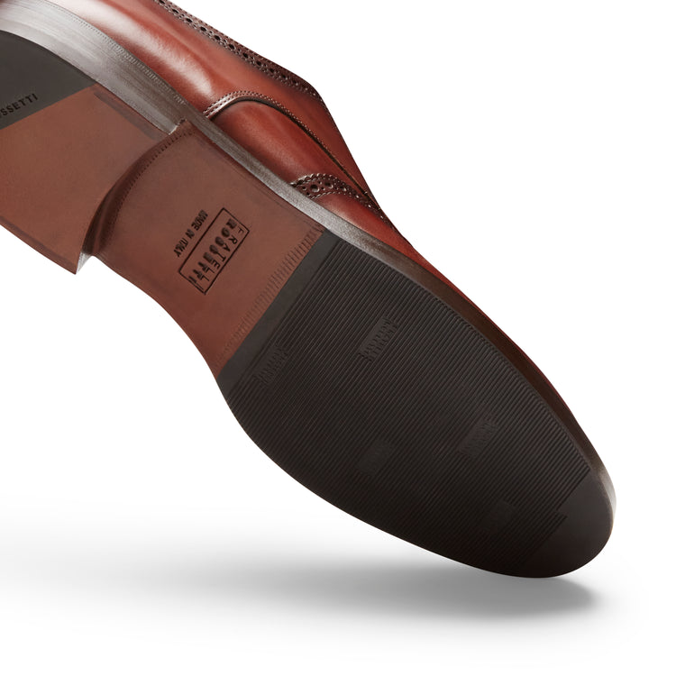 Derby Dandy in pelle da uomo color mandorla