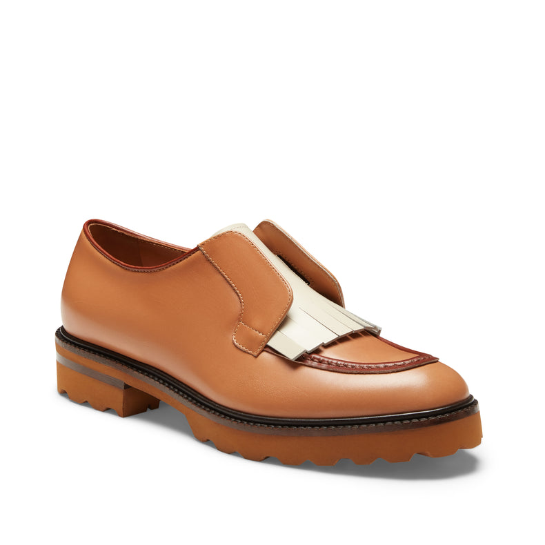 Derby Brera da donna avorio e mandorla
