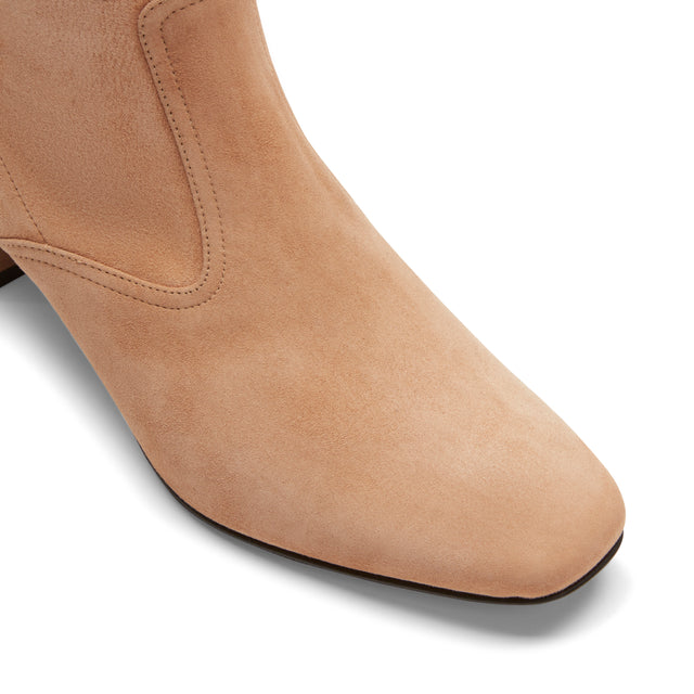 Stivaletto in suede da donna beige