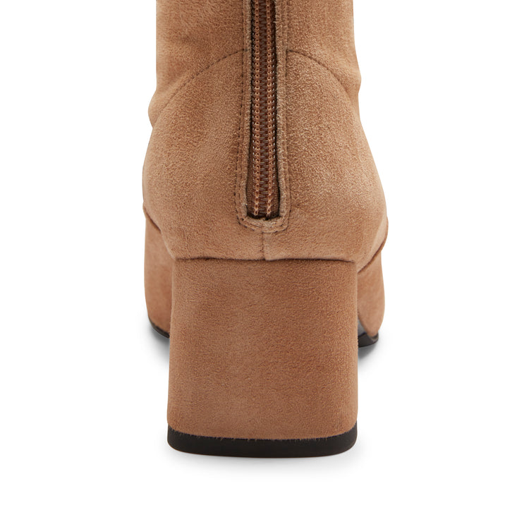 Stivaletto in suede da donna beige