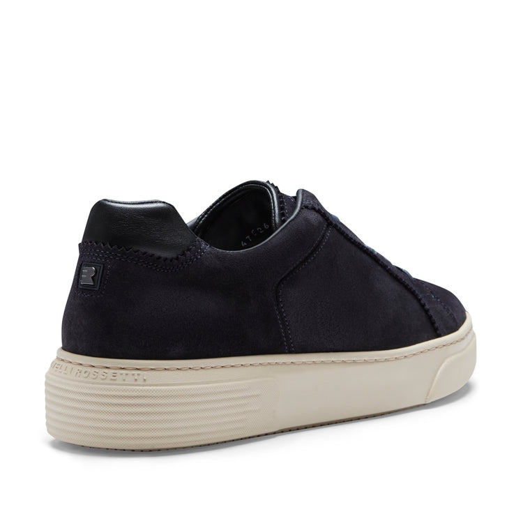 Sneaker in suede da uomo blu marine