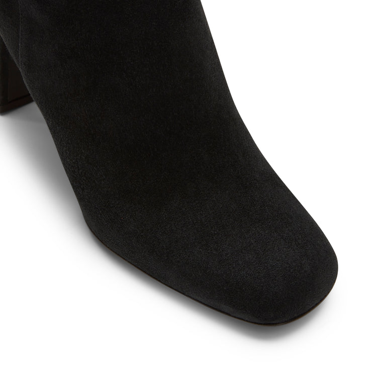 Stivaletto in suede da donna nero