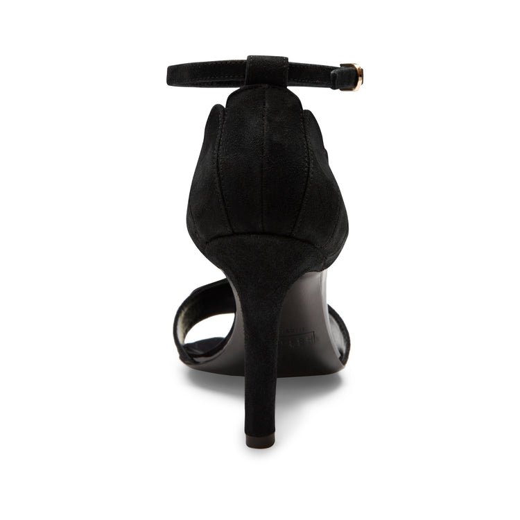 Sandalo tacco alto in suede nero