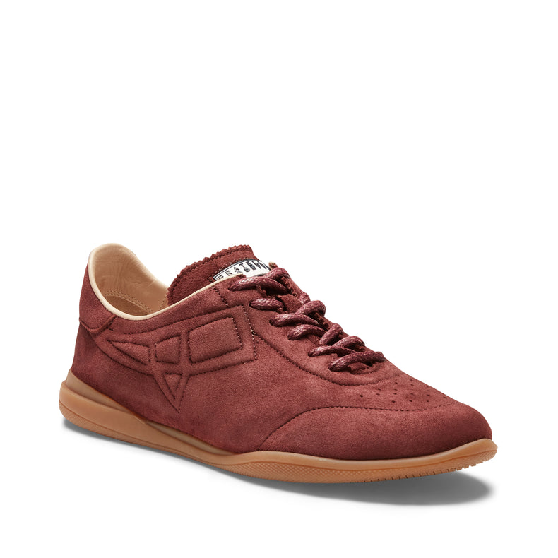 Sneaker Kyoto in suede da donna color bordeaux