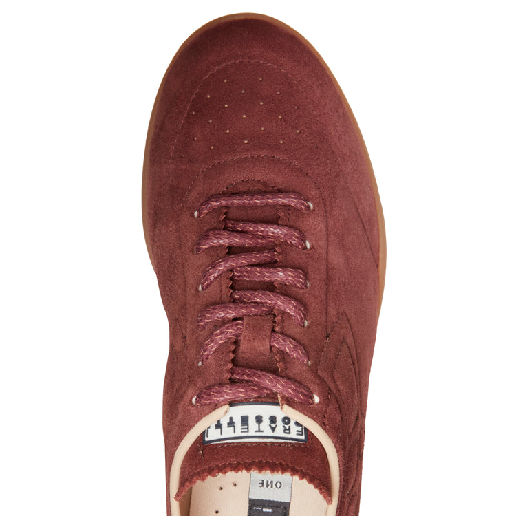 Sneaker Kyoto in suede da donna color bordeaux