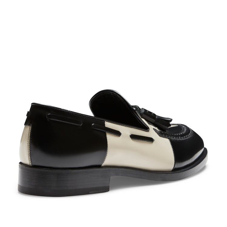 Mocassino Brera Damier uomo in pelle bicolore