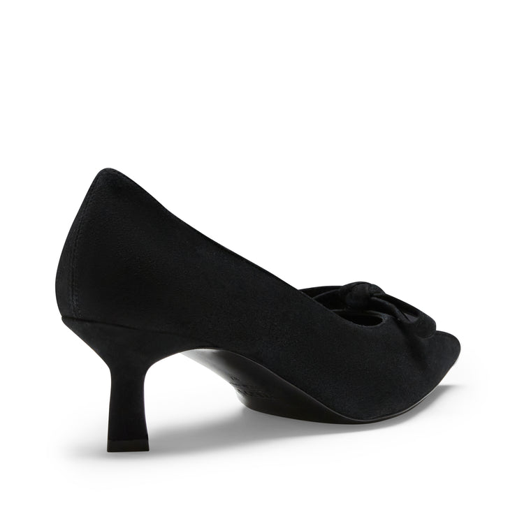 Pumps mit mittelhohem Absatz aus schwarzem Wildleder
