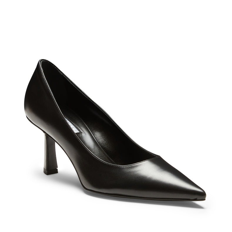 Décolleté tacco alto in pelle nera