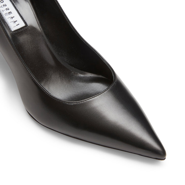 Décolleté tacco alto in pelle nera
