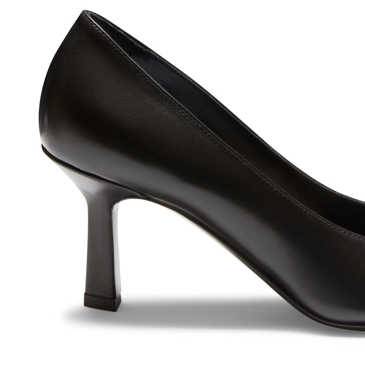 Décolleté tacco alto in pelle nera