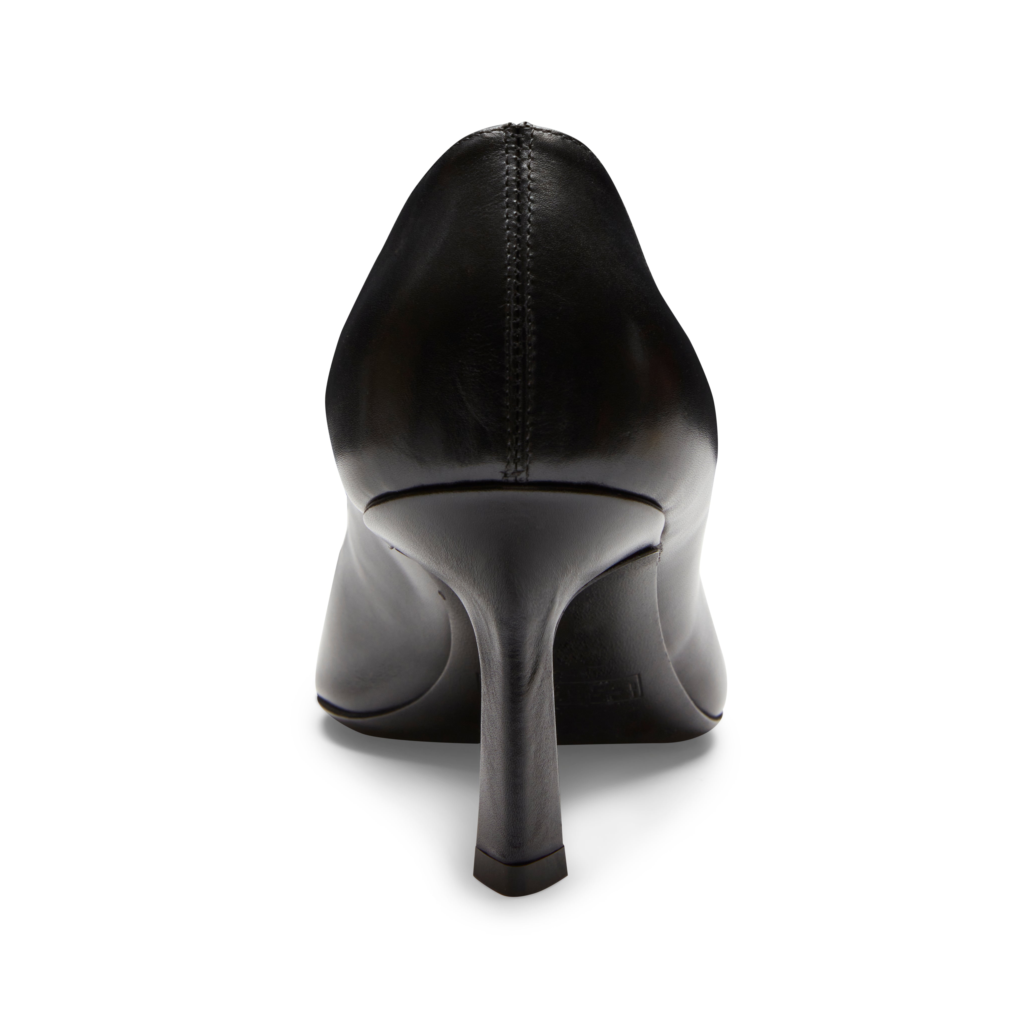 Black leather high-heel pump - Fratelli Rossetti