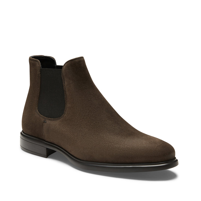 Chelsea boot Richard in suede da uomo antracite
