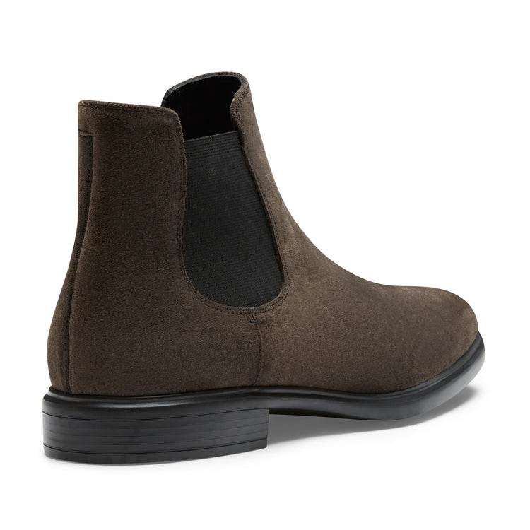 Chelsea boot Richard in suede da uomo antracite