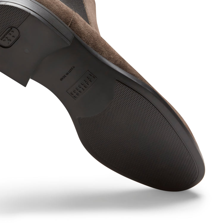 Chelsea boot Richard in suede da uomo antracite