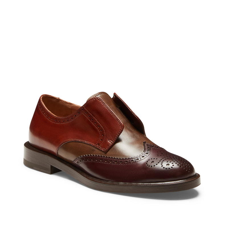 Derby Dandy in pelle da donna tricolore