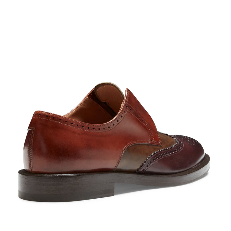 Derby Dandy in pelle da donna tricolore
