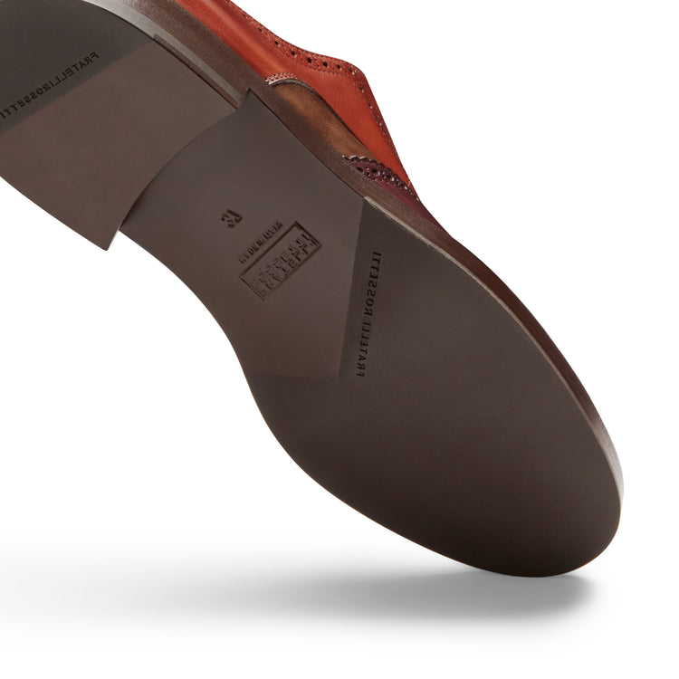 Derby Dandy in pelle da donna tricolore