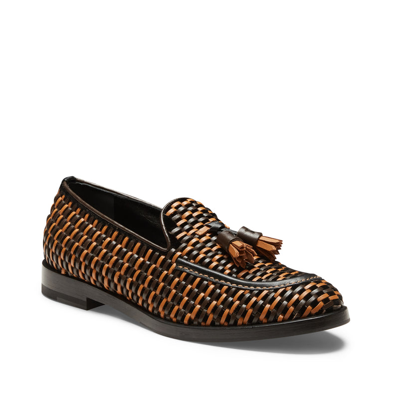 Mocasín Brera Thread de piel lisa con base de terciopelo para mujer