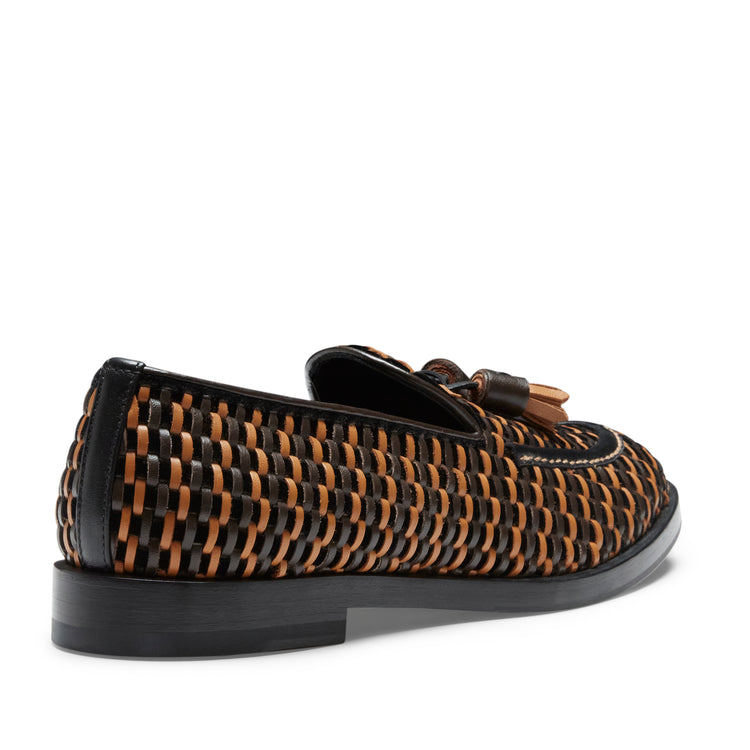 Mocasín Brera Thread de piel lisa con base de terciopelo para mujer