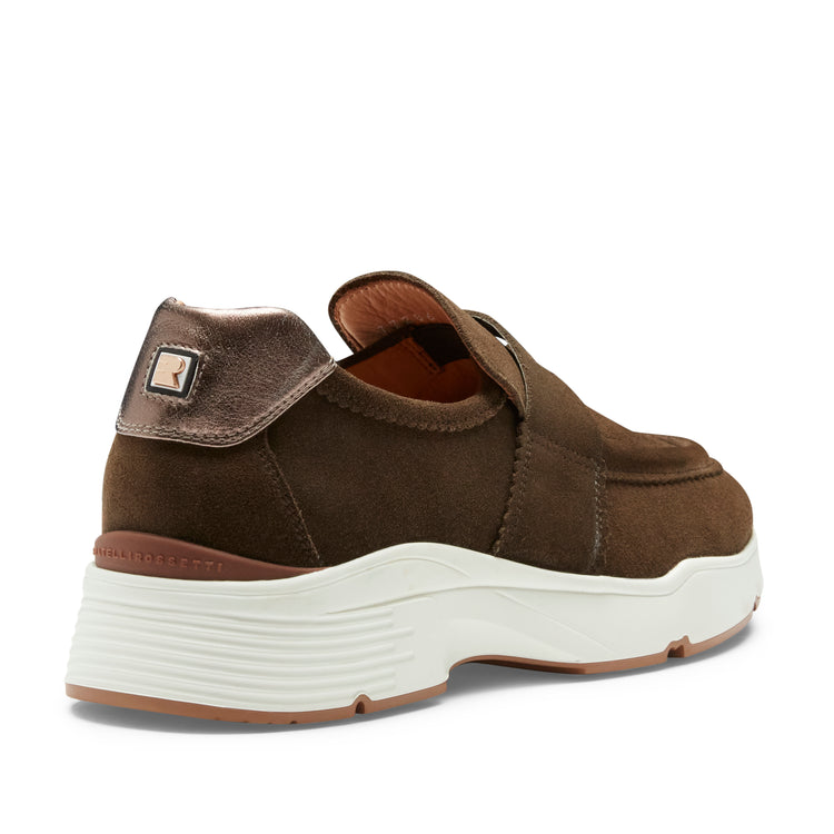 Sneakers en daim vert olive pour femmes