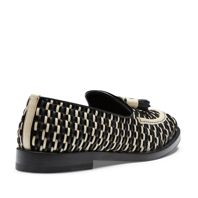 Women’s ivory and black leather Brera Thread loafer