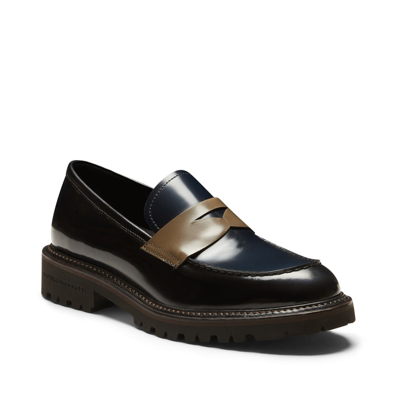 Women's smooth leather band loafer