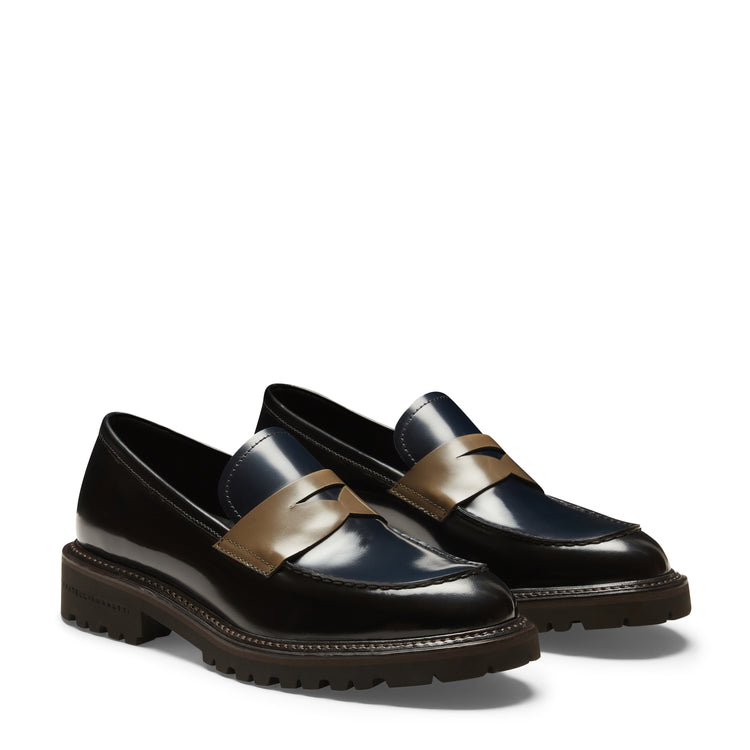 Women's smooth leather band loafer