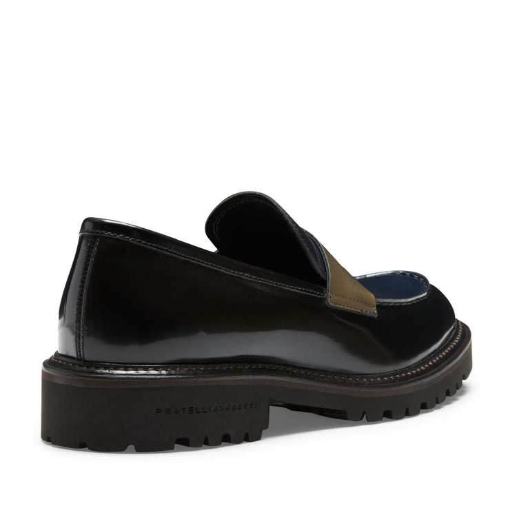 Women's smooth leather band loafer