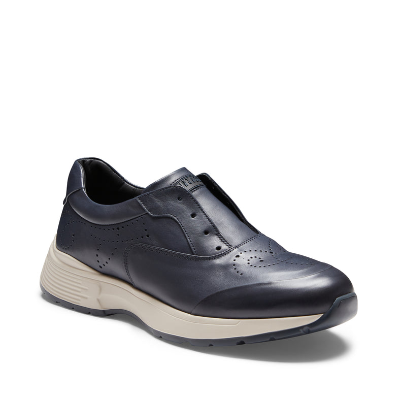 Sneaker in pelle da uomo blu
