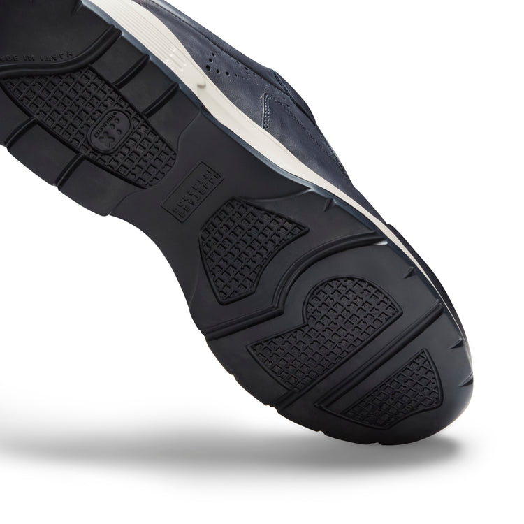 Sneaker in pelle da uomo blu