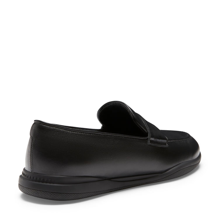 Mocassino Kyoto nero in pelle da donna