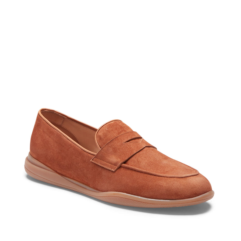 Mocassino Kyoto in suede da donna cognac