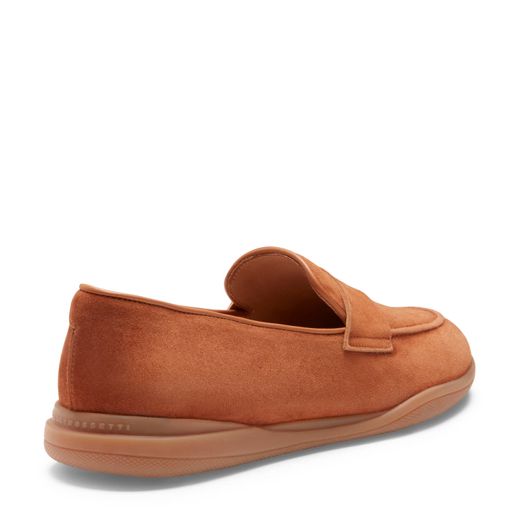Mocassino Kyoto in suede da donna cognac