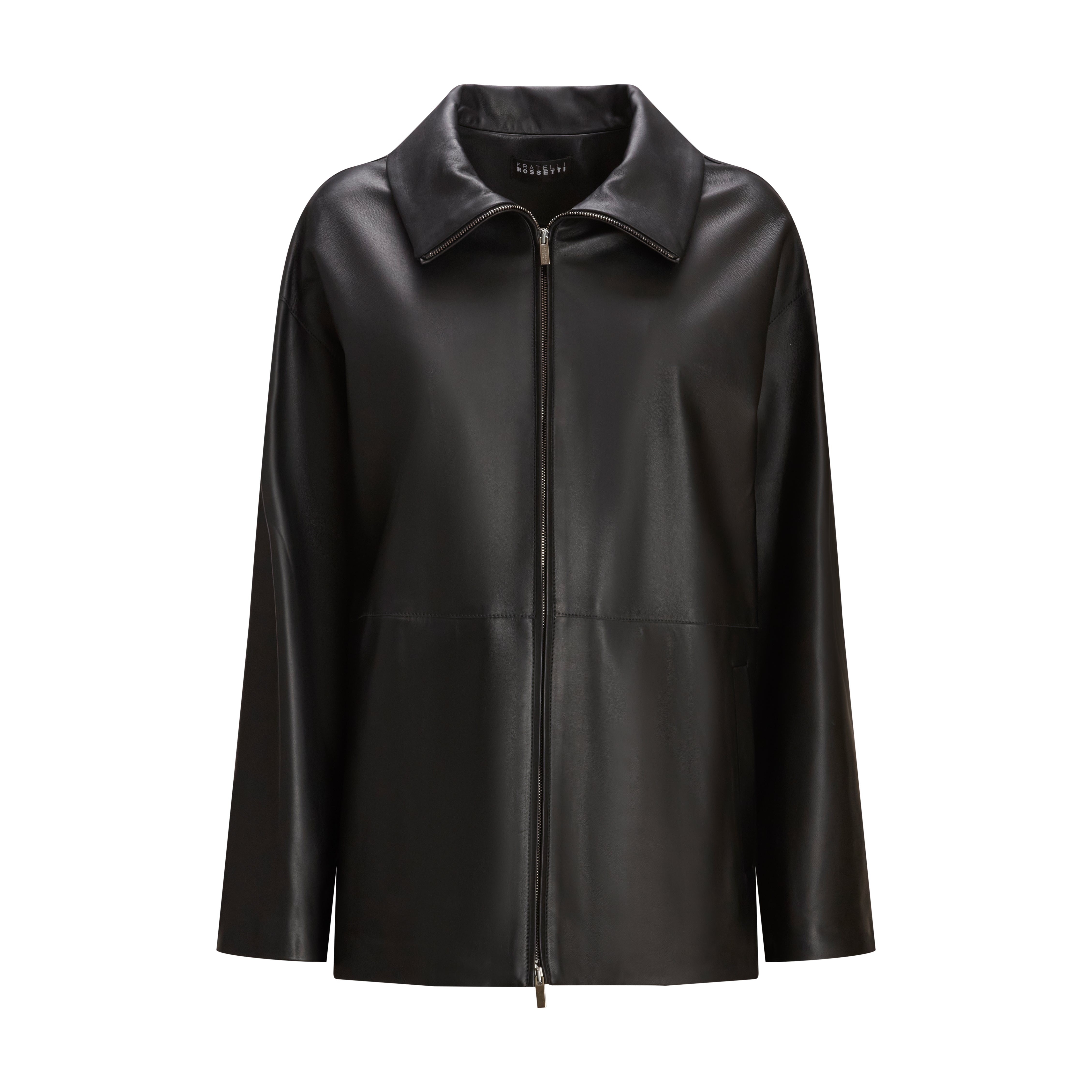 FRATELLI ROSSETTI レザージャケット 54 2XL Women's Black Leather Jacket - Fratelli Rossetti
