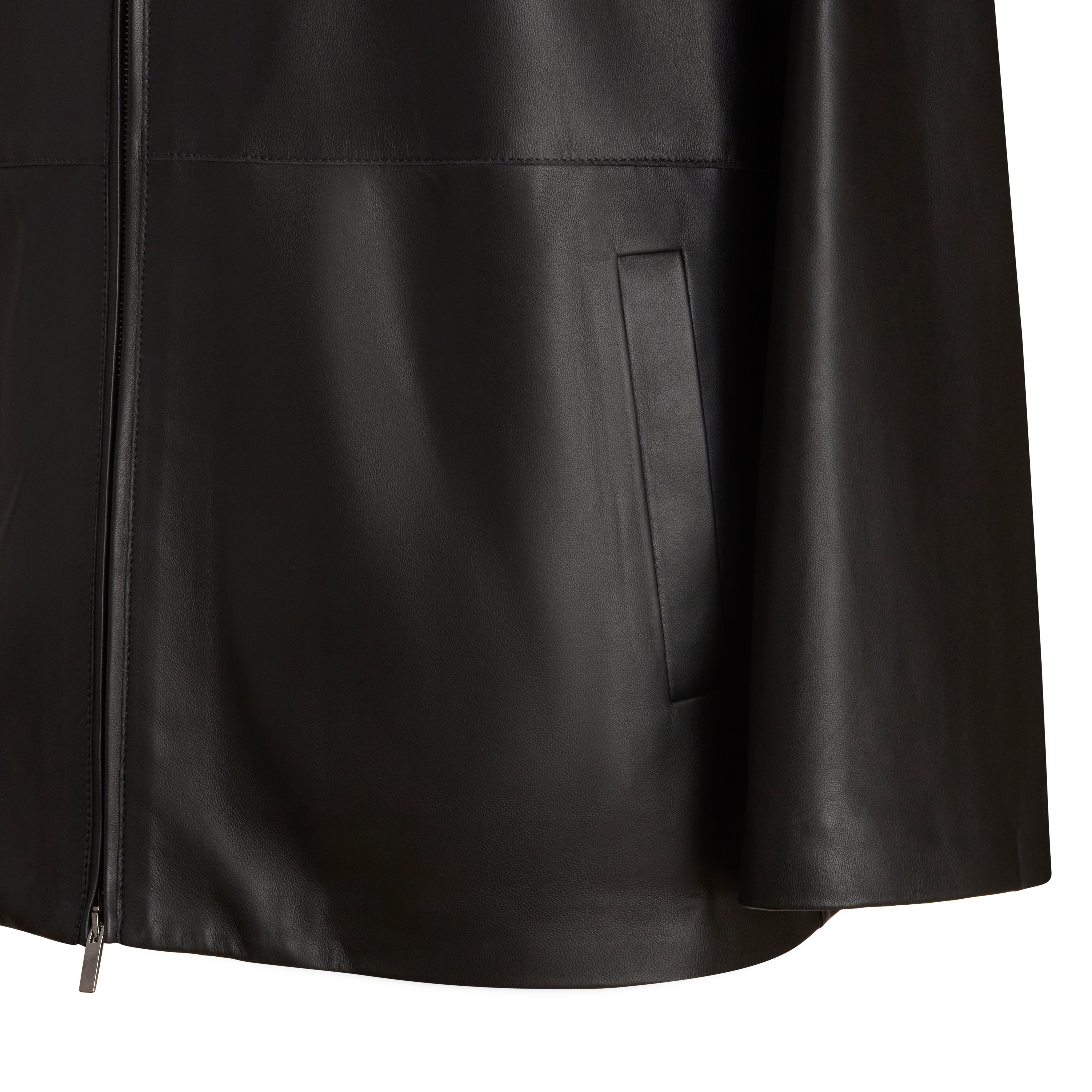 Women's Black Leather Jacket - Fratelli Rossetti
