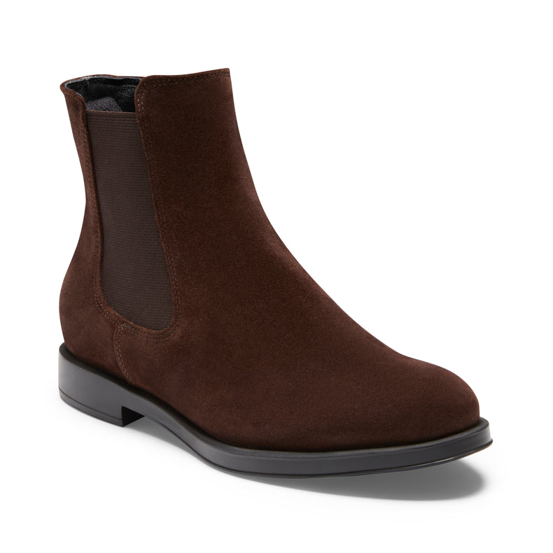 Women's cocoa brown leather Chelsea boot