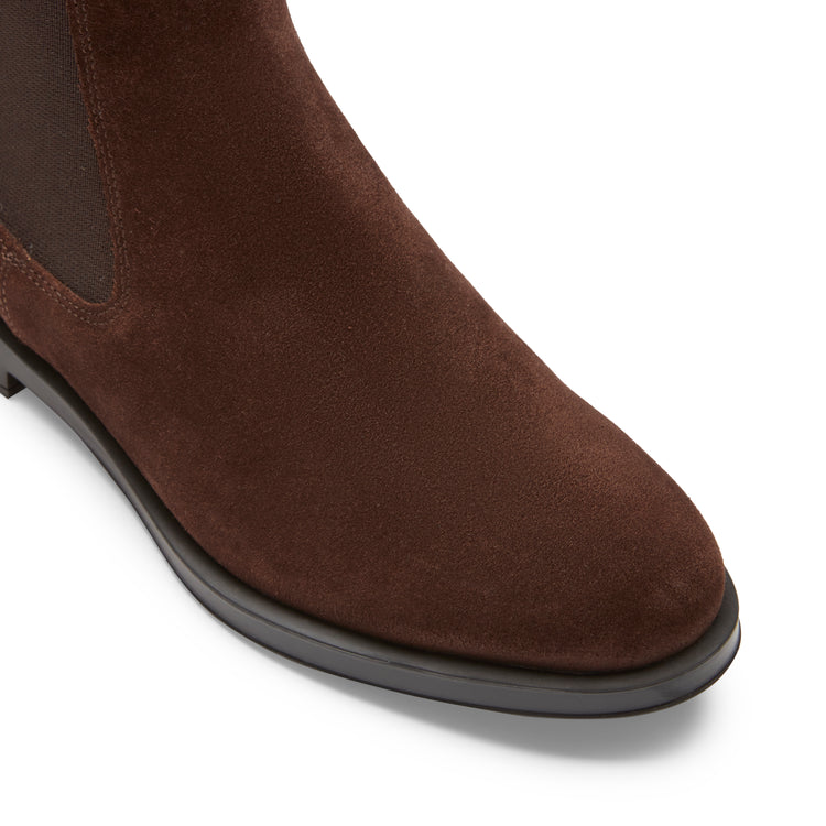 Women's cocoa brown leather Chelsea boot