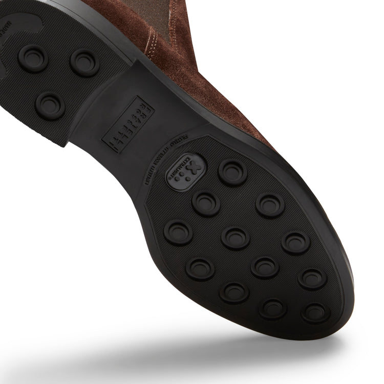Women's cocoa brown leather Chelsea boot