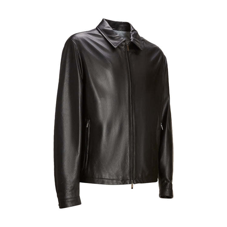 Giubbino in pelle da uomo