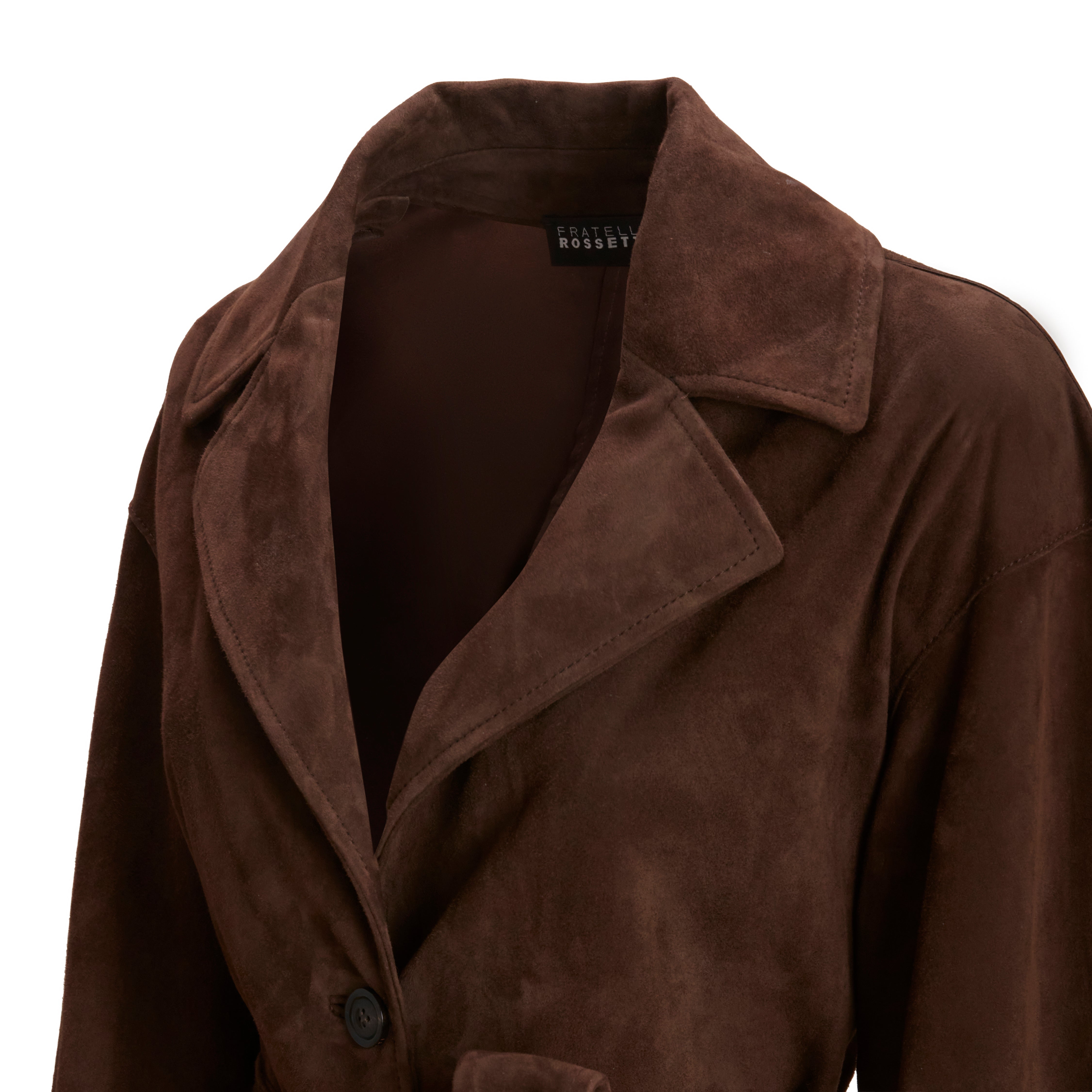 Women's Brown Suede Jacket - Fratelli Rossetti