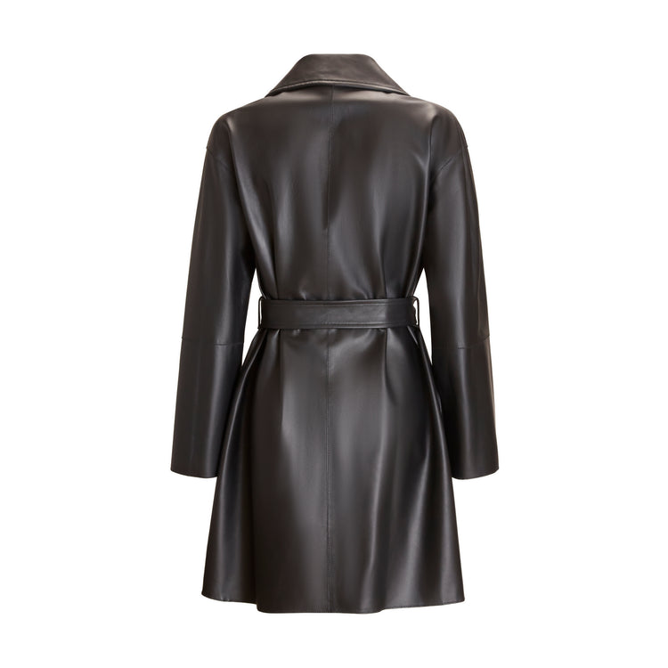 Cappotto in pelle da donna