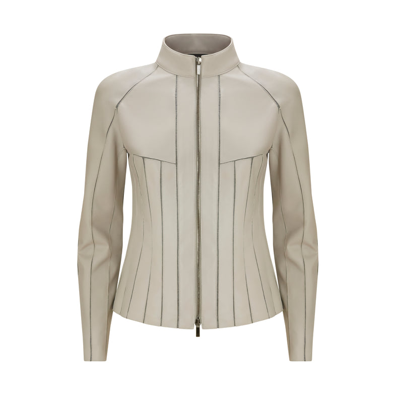 Giubbino in pelle da donna