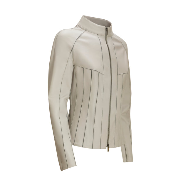 Giubbino in pelle da donna